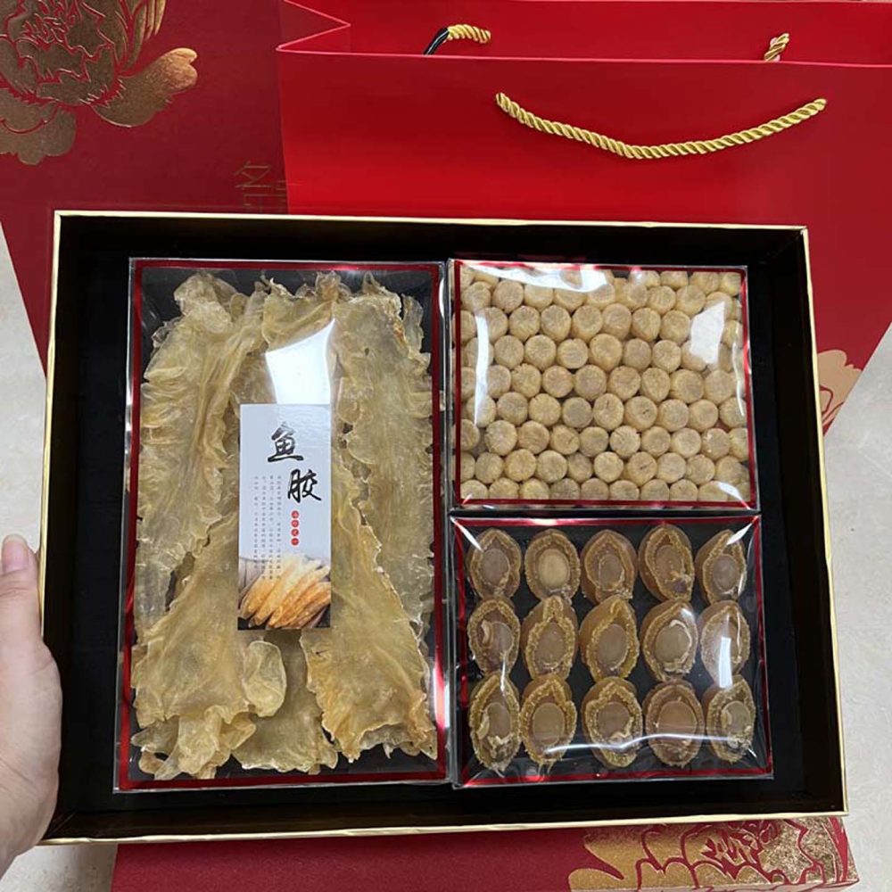 高级干货礼盒鱼胶鲍鱼瑶柱三拼礼 - 图片 2